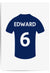Football Shirt Name and Number Football Print