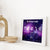 Galaxy Star Sign Personalised Family Print displayed in a white frame