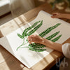 green fern plant poster print