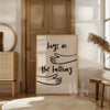 Hugs in the Hallway – Minimalist Family Wall Art Print | Warm Neutral Poster for Entryways & Hallways