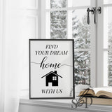 Realtor Office Decor, Realtor Quotes, Realtor Sold Listings, Real Estate Signs, Realtor Marketing Signs, Find Your Dream Home Real Estate