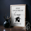 Realtor Office Decor, Realtor Quotes, Realtor Sold Listings, Real Estate Signs, Realtor Marketing Signs, Find Your Dream Home Real Estate