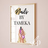 Personalised Nail Tech Sign | Custom Nail Salon Wall Art | Digital Download
