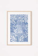 light blue wall art