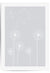 light grey flower print dandelion design