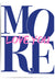 Love You More Typography Wall Art – Navy Blue & Pink Romantic Print