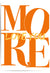 Love You More Typography Wall Art – Orange & Yellow Poster Print