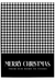 Merry Christmas buffalo plaid wall art black and white