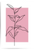 Dusty Pink Botanical Line Art Print