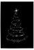 Sparkle Christmas tree wall art black and white