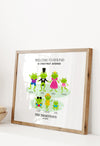 Personalised Family Print | Family of Frogs