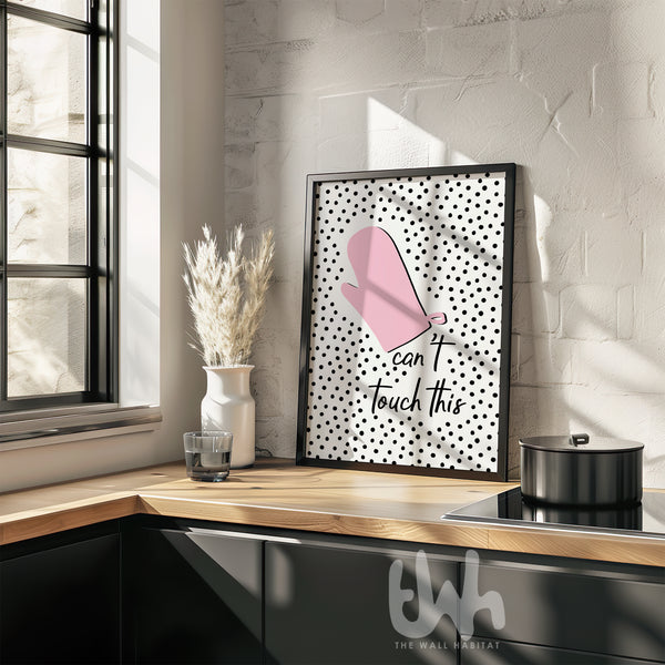 modern kitchen wall art playful typography print