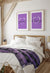 sweet dreams over the bed purple bedroom decor