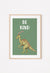 Be Kind Green Dinosaur Print