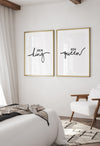 her king his queen couple bedroom prints