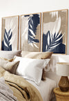 blue and brown bedroom decor