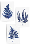 dark blue fern leaf prints