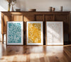 teal and ochre pictures for your home