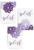 Set of 3 Purple Splish Splash Bathroom Prints