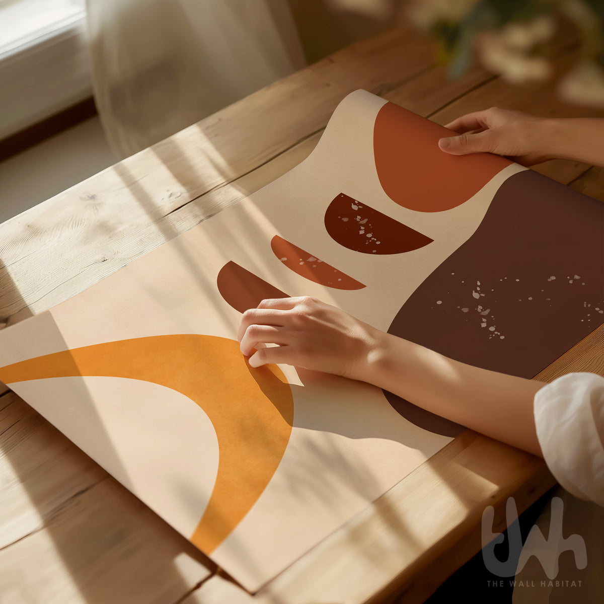 Terracotta Abstract Wall Art | Digital Download, Fine Art Print & Framed Print