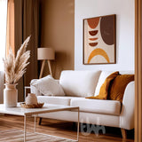 Terracotta Abstract Wall Art | Digital Download, Fine Art Print & Framed Print