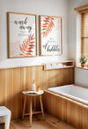 orange terracotta bathroom decor