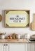 The Breakfast Club Yellow Kitchen Wall Art – French Bistro Striped Print