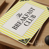 The Breakfast Club Yellow Kitchen Wall Art – French Bistro Striped Print