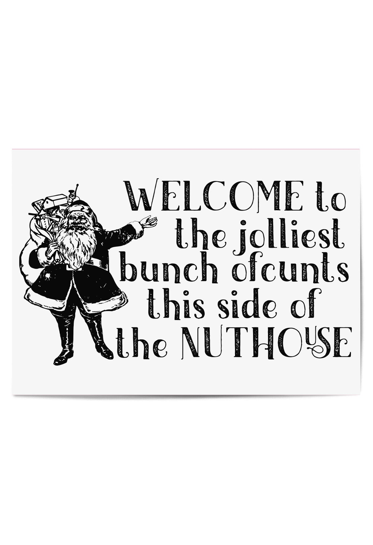 JOLLYC CUNTS CHRISTMAS PRINT