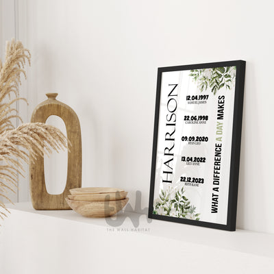 display in a frame