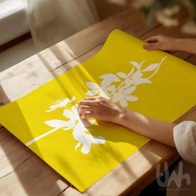 yellow-cherry-blossom-print_art