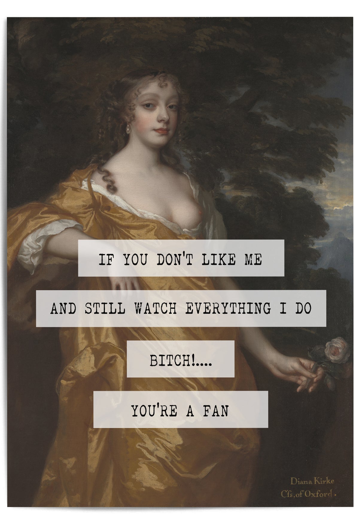 iof you dont like me altered art print