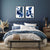 above the bed art prints , 2 abstract blue prints