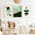 green and copper wall decor