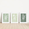 sage green boho bedroom prints