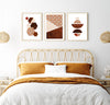 over the bed terracotta wall art