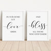 2pc set of home quote prints