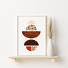 orange terrazzo wall art