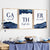 gather print sign in agate blue kitchen decor