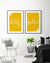 yellow bedroom prints