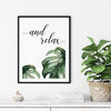 relax bathroom print