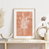 burn orange boho wild flower