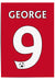 Name and Number Football Print